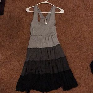 Knee long multi colored dress